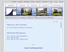 Tablet Screenshot of berufsschule-rostock.de